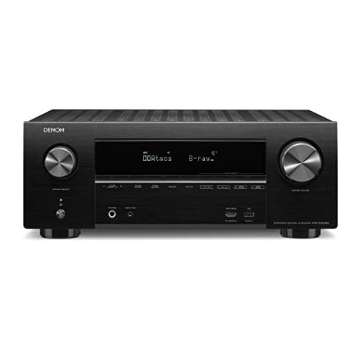 Denon AVRX2500H 7.2 Surround AV-Receiver (Alexa kompartibel, Phono, Dolby Vision Kompatibilität, Dolby Atmos, dtsX, WLAN, Bluetooth, Amazon Music, Spotify Connect, HDMI Eingänge, 7X 150 W) Schwarz