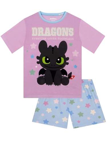 How To Train Your Dragon Pajamas, Toothless Girls Pajamas, Dragon Kids Pjs, Long Sleeve Girls Pajama Set
