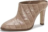 Talon bloc Vince Camuto Escarpins Solene pour femme, Imprimé croco Chai Latte, 38.5 EU
