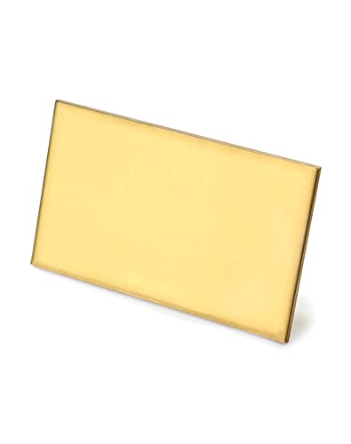 QWORK® H62 Messingblech Korrosionsbeständig (3 mm, 60mm x 100mm)