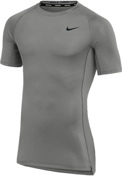 Nike Mens Pro Fitted Short Sleeve Training Tee, 2XL Mens (Grey)