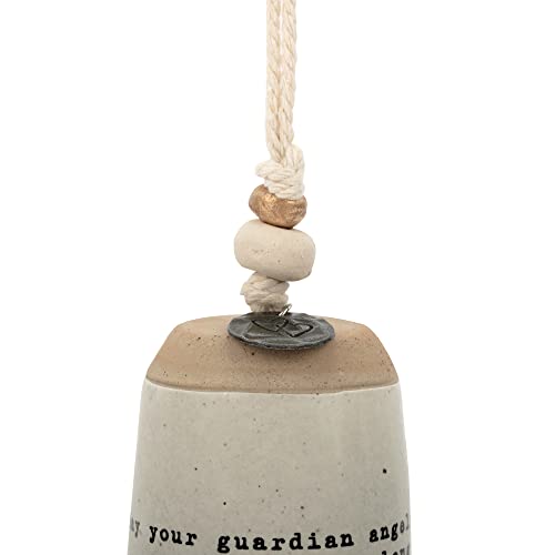 Demdaco Guardian Angel Guide Your Brass 2.5 Inch Stoneware, Metal, Wood, Iron Mini Inspired Bell #TOP1