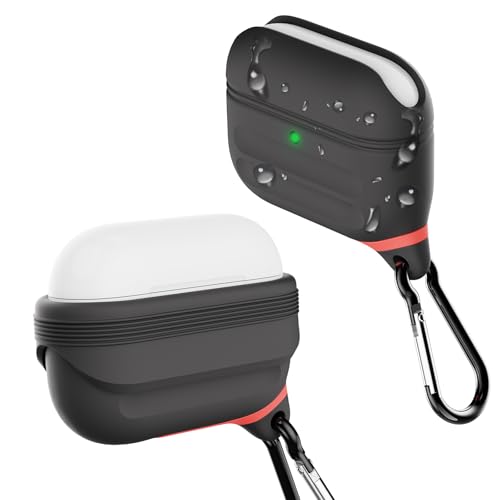 HALLEAST AirPods Pro 3p P[X h tgLED  & CX[dΉ یVRP[XJo[ AirPods Pro3 ANZT[Ή č ubN