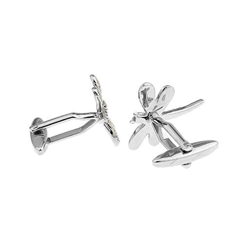 Set De Mancuernillas Daesar Para Hombre Diseño Libélula Azul miniatura 1