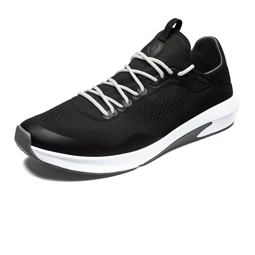 OluKai Kaholo Men's Athletic Sneakers, Lightweight & Breathable Mesh, Comfort Fit & Wet Grip Rubber Soles, Durable & Supportive, Black/Black, 8.5 - image 1