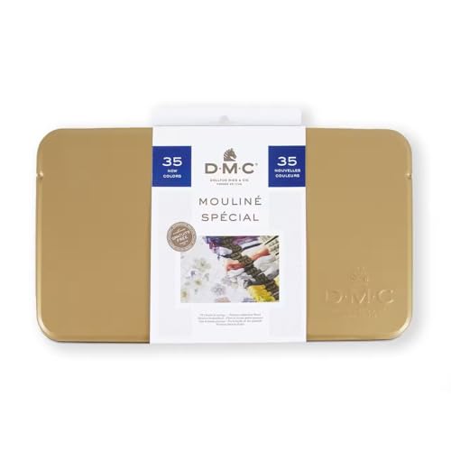 DMC Lata de coleccionista 117ZA con hilo dental, 35 colores