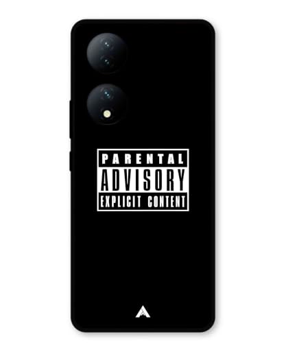 Image of Premium Explicit Case for Vivo Y100 Soft-Touch Metal TPU Back Cover, Shockproof, Designer, Aesthetic Mobile Phone Case (Glossy Finish)