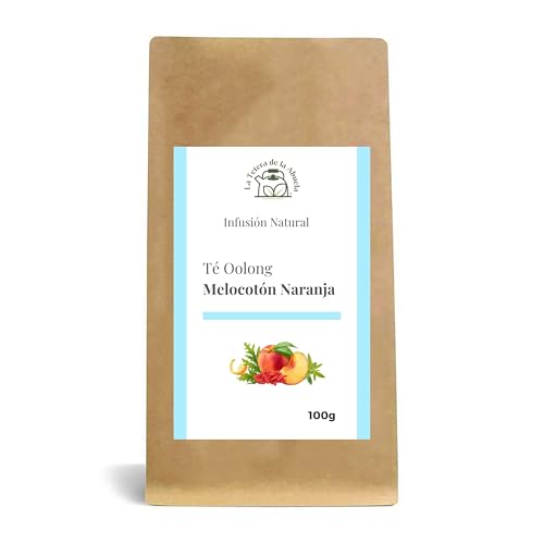 Té Azul Oolong Melocotón Naranja 100 g – Infusión Detox y Quemagrasa Natural – Favorece el Metabolismo, Vientre Plano y Bienestar – 100 % Natural a Granel