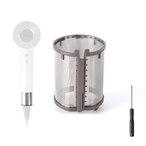 Inner Filter Mesh Replacement for Dyson Supersonic Hair Dryer HD01 HD03 HD08 Models, Metal Build-in Net Mesh Strainer Cover Attachments Part