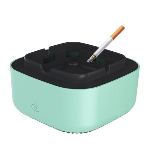 Cenicero electrónico – Cenicero sin humo de 3 V | Cenicero para fumadores | Cenicero purificador de aire con filtro para cigarrillos de interior, cenicero multifuncional para el hogar, coche u oficina
