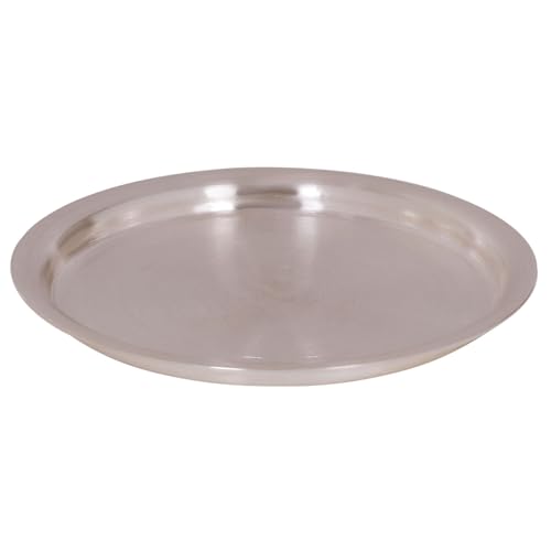 Image of Osasbazaar Pure Silver Plate for Bhog, Chaandi ki Plate, Puja Dish for Balgopal Laddu Gopal - 97%-99% BIS Hallmarked