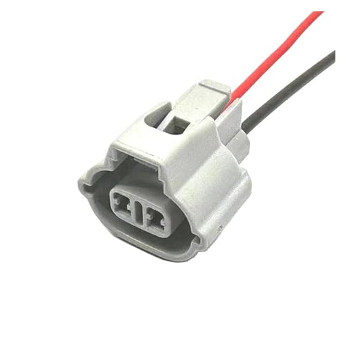 WEN ST 2 Pin Car 2 Mm Camshaft Crankshaft Position p/lug Car Reversing Rear View Camera Connector 7223-1324-40(Dark Grey,20 Sets)