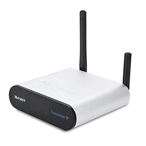 Wireless Audio Video Av Hd Tv Sender Transmitter-Receiver,8 Channel 2.4GHz 437yd Data Transmission Digital Signal Transmitter for Different Audio&Video White(us)