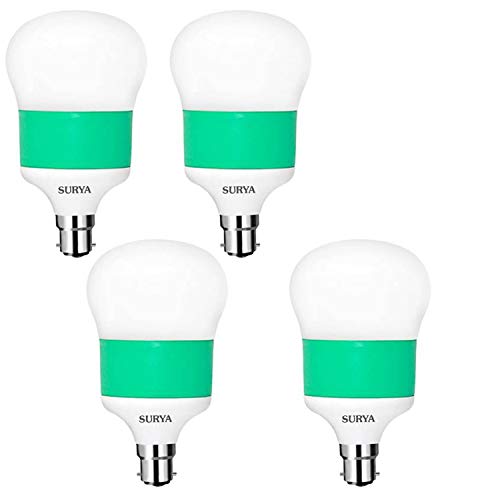 Surya Neo Gold 8 Watt Led Lamp Base B22, 6500K (Cool Day Light, Pack Of 4)