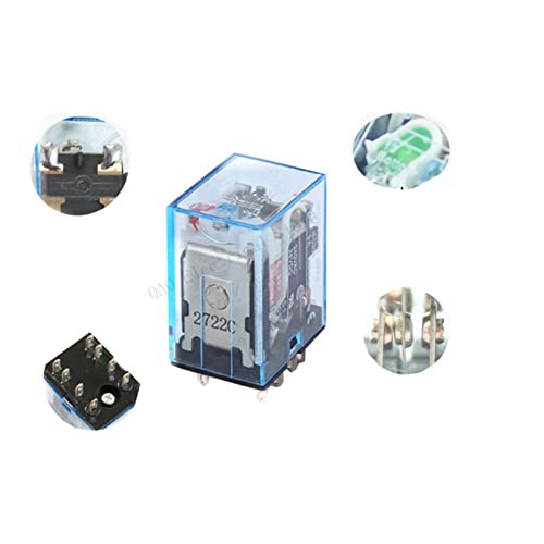 Relé general HH52P mini interruptor electromagnético de 8 pines con diodo LED 2