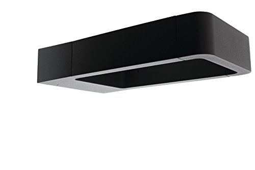 Preisvergleich Produktbild LED Wandleuchte Außenleuchte eckig groß anthrazit