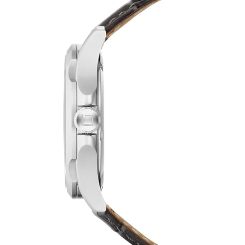 Image of Xylys Provenance Swiss Automatic Analog White Dial Grey Leather Strap Watch for Men - 40059SL01E