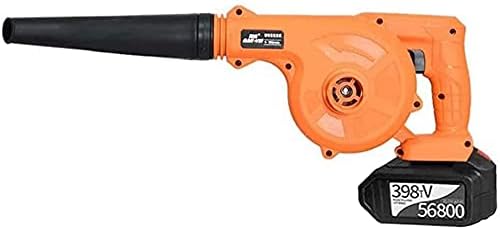 Convenient 2-in-1 Cordless Blower, Handheld Leaf Blower Vacuum Cleaner Cordless Air Turbine Garden Leaf Blower for Home Cleaning (Color : Battery*1, Size : 398TV) (Battery*1 398TV) (Battery*2 398TV)