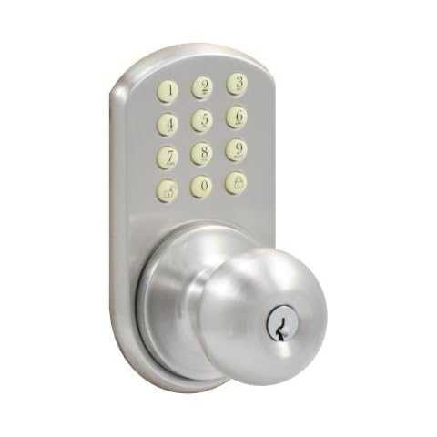 MORNING INDUSTRY INC HKK-01SN Touchpad Electronic Doorknob, Satin Nickel Cover