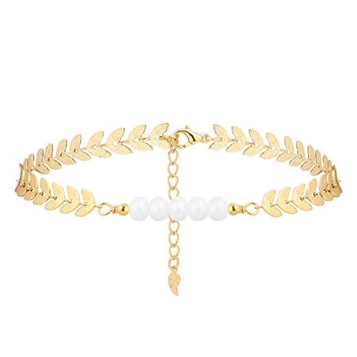 Pulseira feminina banhada a ouro 18 k com pérola branca, hipoalergênica, delicada, genuína, turquesa, barra, joia para meninas, Metal, Sem pedras preciosas