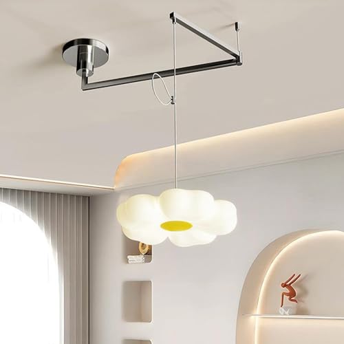 Lustre à bras long pliable pour illuminer une grande table de salle à manger
