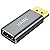 IIABC Displayport to HDMI Adapter 4K 24K Gold Plated Displayport DP to HDMI Female Converter?Uni-Directional Display Port to HDMI Converter Compatible for Lenovo, HP, Dell &More- Grey