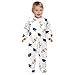 Emelivor Graduation Hats White Baby One-Piece Newborn Pajamas Cotton Infant Footed Pjs for Girls Boys Kids