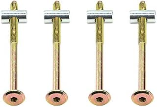 Merriway BH06806 (4 Pcs) Furniture Bolts Allen Head BZP with Barrel Nuts M6 x 150mm - Pack of 4 Pieces