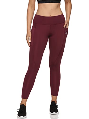 Image of High Waist Slim Fit Gym Workout Tights Yoga Pants Leggings with Pocket for Women