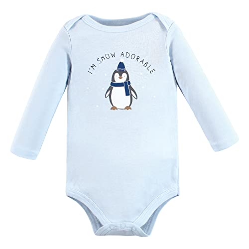 Image of Hudson Baby baby-boys Cotton Long-sleeve Bodysuits 5-pack