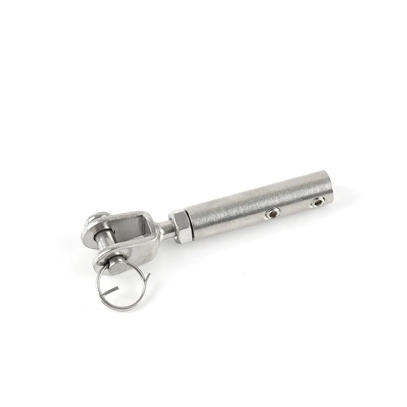Presillas Cable Acero For kit de barandilla de cable de 8 mm, terminal de tensión de mordaza de horquilla de cable de acero, anclaje de palanca con pernos prisioneros de tornillo hexagonal Abrazaderas