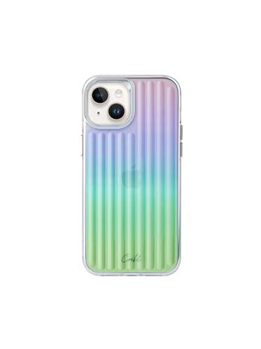 Coehl Coque linéaire Protection Telephone compatible avec iPhone 14 (irisé)