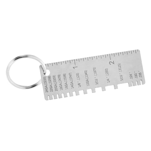 WOONEKY Welding Gauge Tool Set Wire Size Measurement Tool Calibrated Gauges Thickness Gauge for Precision Welding