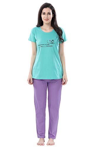Image of Soulemo Women's Cotton Printed Night Suit Pack of 1