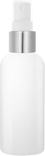 Botellas pulverizadoras de PET blancogris de 2 onzas para aceites esenciales, perfumes, cosméticos, viajes de bricolaje, botella de spray de niebla