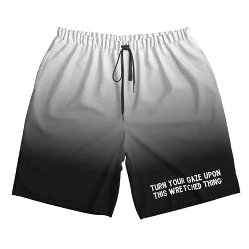 Turn Your Gaze Upon This Wretched Thing Men's Casual Board Shorts Swim Trunks Bathing Suits, 7