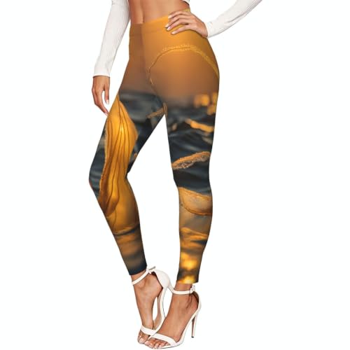 Leggings de sirena anti-transparencias con ajuste elástico reforzado 1