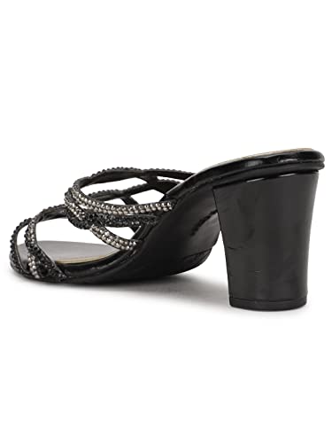Image of Marie Claire Womens PAIGE MULE Heels, Rose Gold, (7715538)