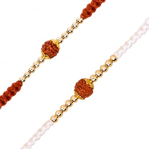 Image of I Jewels Design Rakhi With Roli Chawal & Rakshabandhan Card For Bro /Brother /Bhai