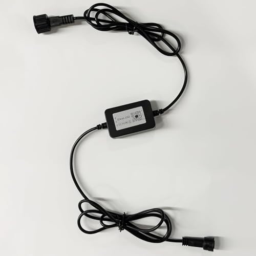 Control Box Replacement for Permanent Outdoor Lights, Controller for Eave Lighting, Black Version
