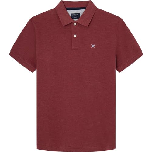 Hackett London polo logo vêtement homme anti déformation coupe slim haut de gamme