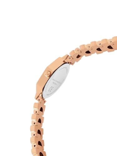 Image of French Connection Mop Grey Hexagonal Dial with Rose Stainless Steel Strap Watch for Womens - FCN0139RGM