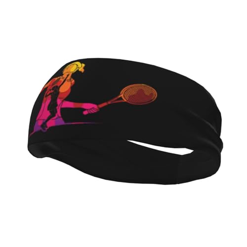 Abstract Badminton Headbands for Women Men Headband Wicking Athletic Sweatband for Basketball Running Gym Hairbands