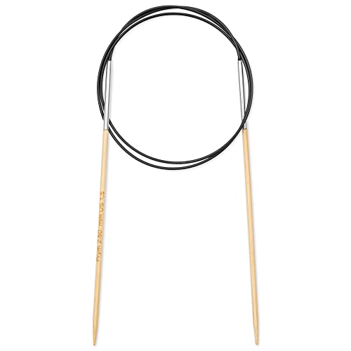Prym - Prym 1530 Bamboo Circular (80cm, 2.50mm) Needle - 5 Pieces, Natural - Image 2