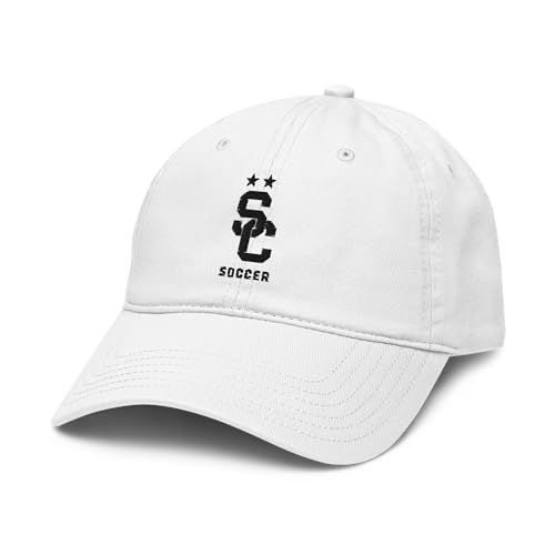 Gorra de béisbol ajustable blanco USC Trojans Soccer miniatura 1