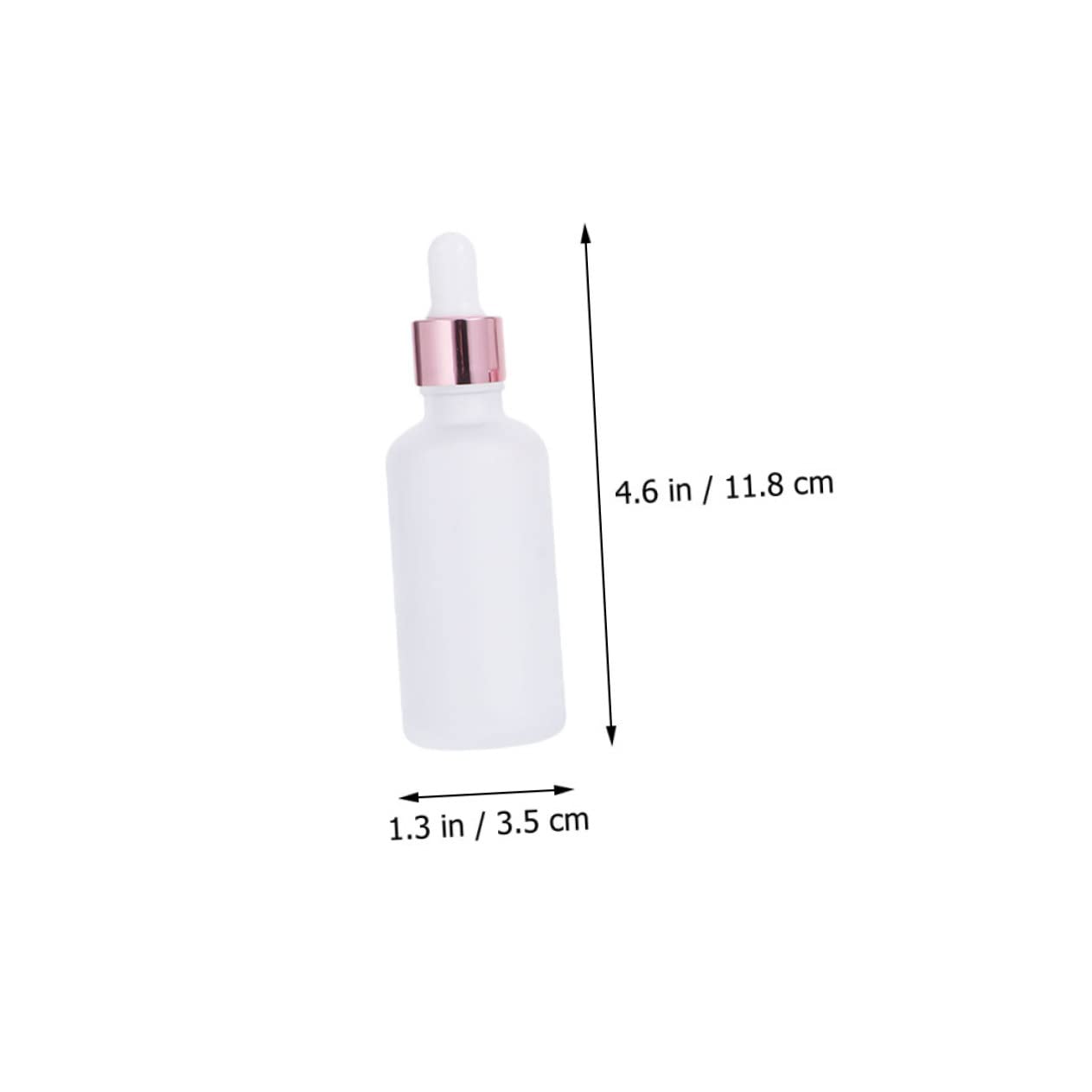 12piezas Frascos De Vidrio Frosted Para Aceites Esenciales Botellas Vacías De Cuentagotas Recargables y Prácticas Para Viaje y Almacenamiento De Líquidos