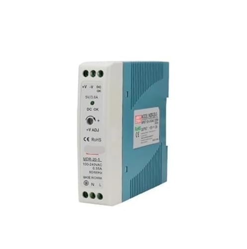 Alimentation sur rail DIN 5V type MDR-20 de sortie industrielle