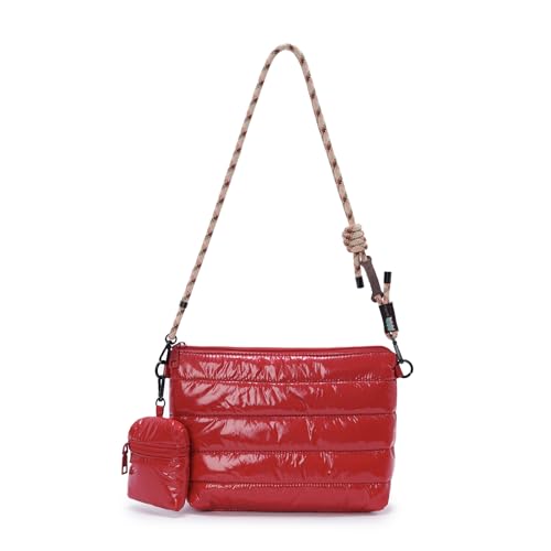 Image of ACUARIO Crossbody Bags for Women - Puffy Tote Bag Purse for Work, Travel, Shoulder Handbag with Small Wallet