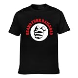 Safralite Grand Band Funk Railroad Shirt Men's Double Sided Pattern Printed T-Shirt, Cotton Crew Neck Short Sleeve Tops Black Xx-Large
