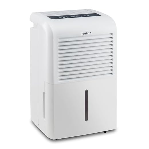 Ivation 4,500 Sq Ft Energy Star Dehumidifier with Pump, Large Capacity Compressor Includes Programmable Humidity, Hose Connector, Auto Shutoff and Restart and Washable Filter (4,500 Sq Ft W/ Pump)